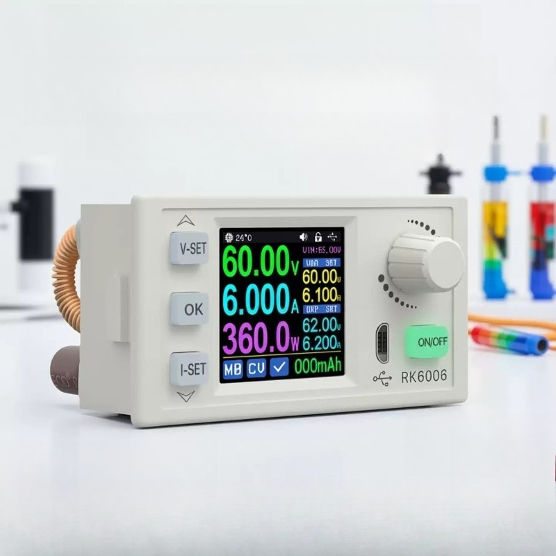 Electronics Repair Hobby - مثبت جهد وتيار رقمي قابل للتعديل