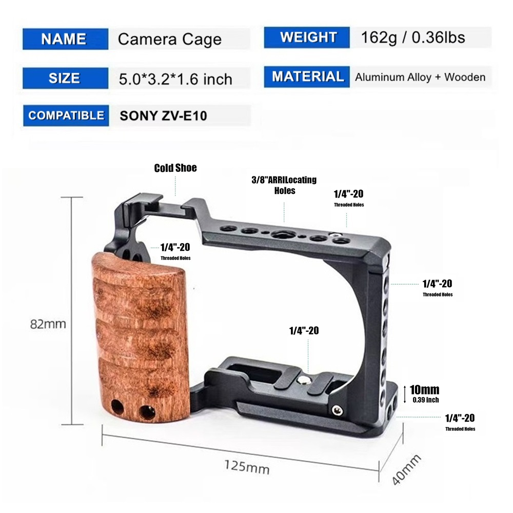قفص كاميرا احترافي لهاتف Sony  - مراجعة Sony Camera Zv-E10 وسعره
